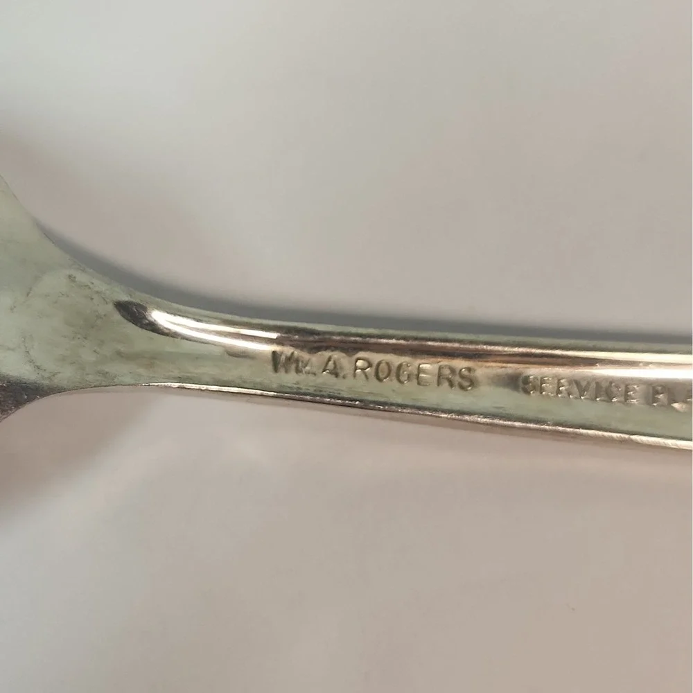 Wm A Rogers Oneida 1938 Silverplate Harmony Dessert Spoons x 6